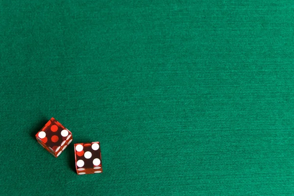 Červená kasino kostky Stock Snímky