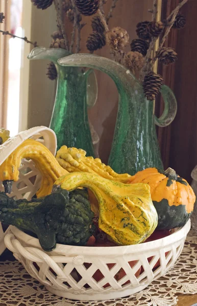 Autumn pumpkin composition — Stock Photo, Image