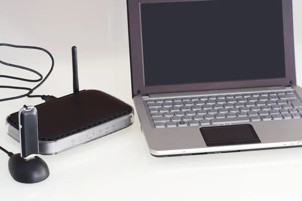Router modem 3g Netbook — Stok fotoğraf