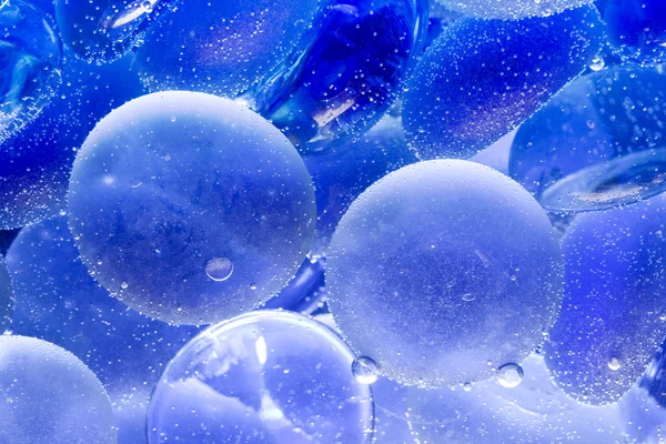Blue wet stones — Stock Photo, Image