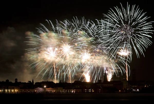 Firework celebration Redentore — Stock Photo, Image