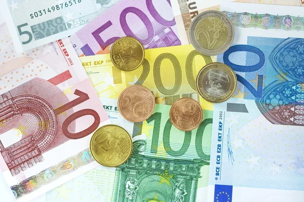 Euro-Hintergrund — Stockfoto