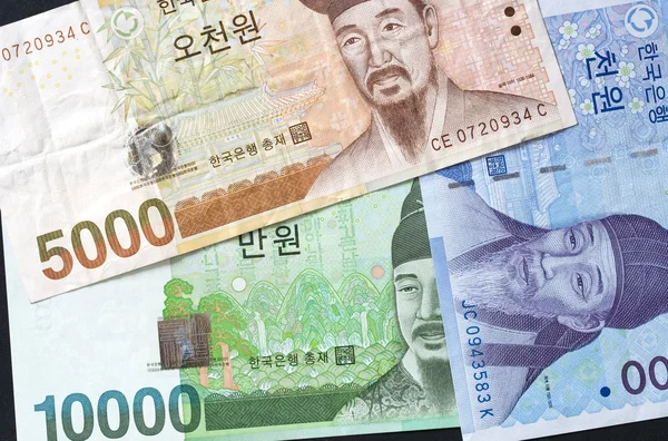 Koreaanse valuta — Stockfoto