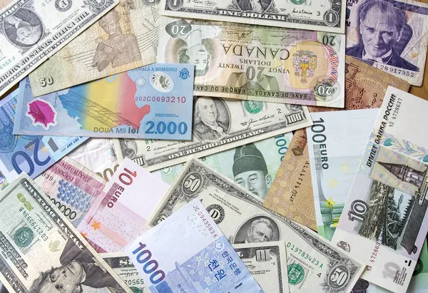 Międzynarodowej waluty — Zdjęcie stockowe