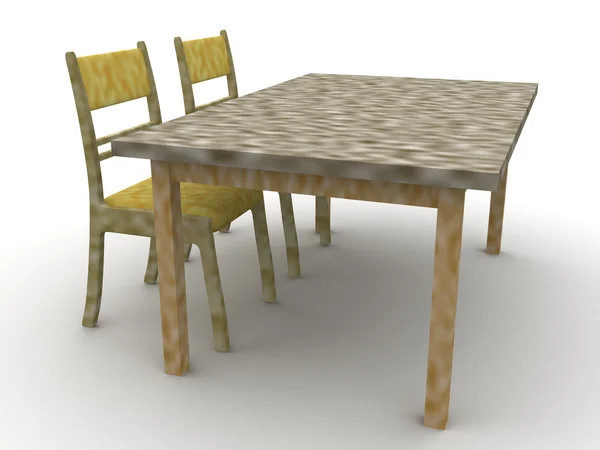Chaises et table — Photo