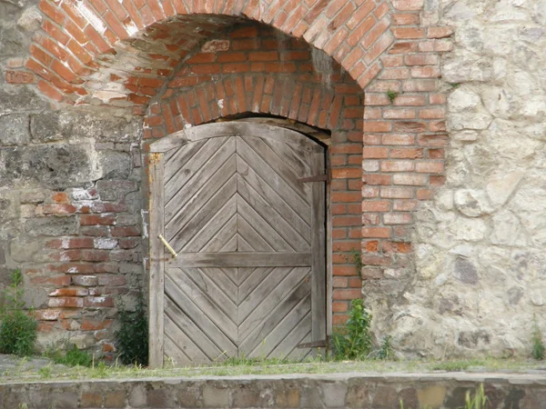 stock image Door in the ancient house.