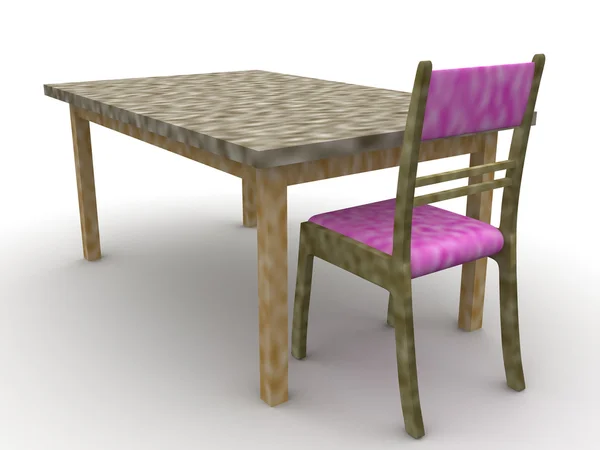 Sedie e un tavolo — Foto Stock