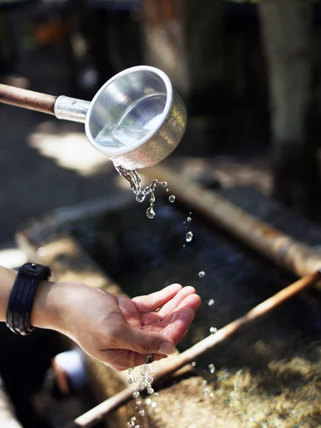 stock image The ritual in temples of Japan