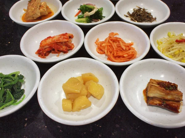 Appetizers in a Korean cuisine — Stock Photo, Image