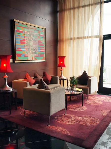 Sala de estar em estilo chinês Fotos De Bancos De Imagens Sem Royalties