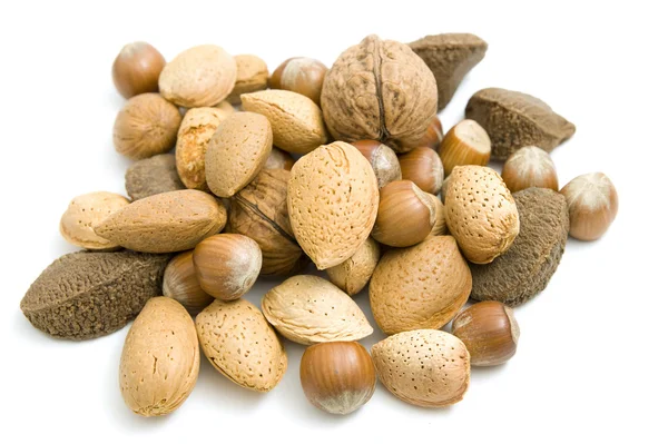 Handful of nuts — Stock Photo, Image