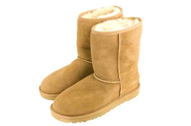 Womens Sheepskin boots clipart