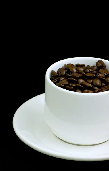 Чашка кофе-бобов — стоковое фото