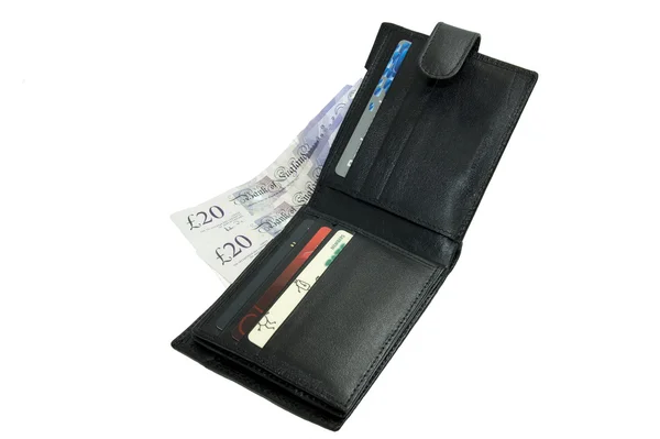 stock image Wallet with money and cards