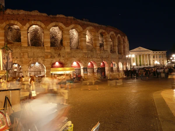 Verona v noci — Stock fotografie