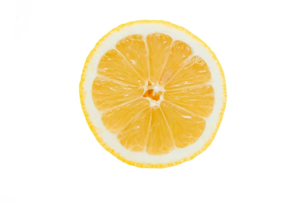 孤立的柠檬片 — 图库照片