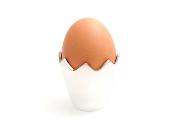 Яйце в eggcup — стокове фото