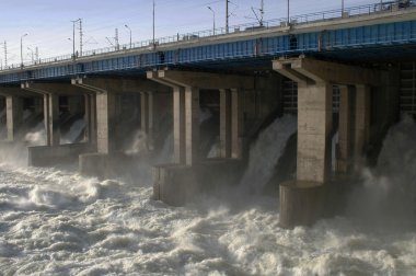 Volzhskaya dam clipart