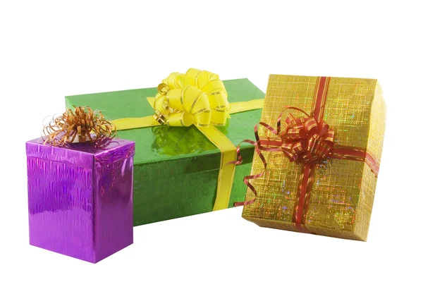 색깔 선물 상자 — 스톡 사진