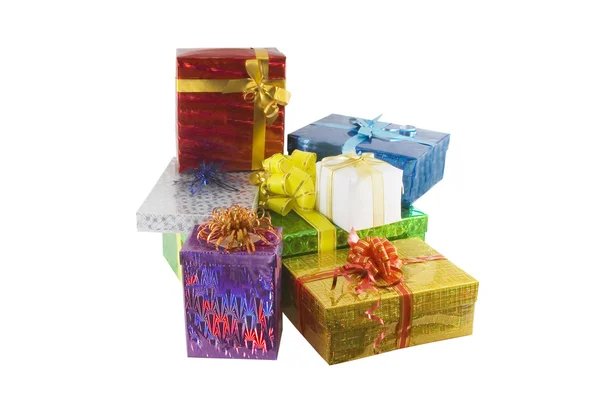 Color gift boxes — Stock Photo, Image