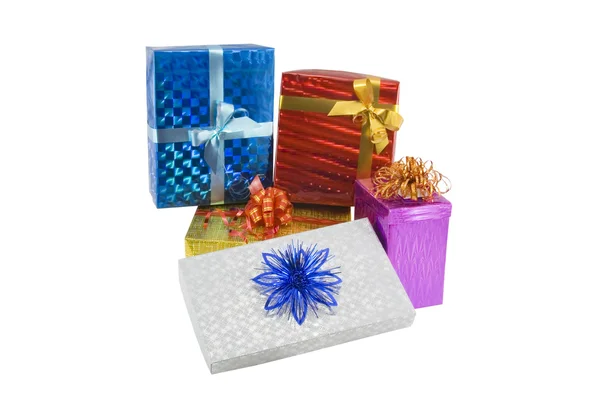 Scatole regalo colore — Foto Stock