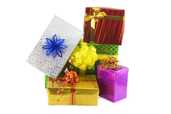 Molte scatole regalo — Foto Stock