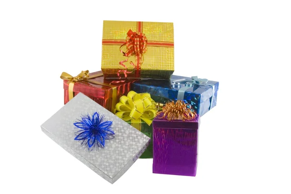 Color gift boxes — Stock Photo, Image