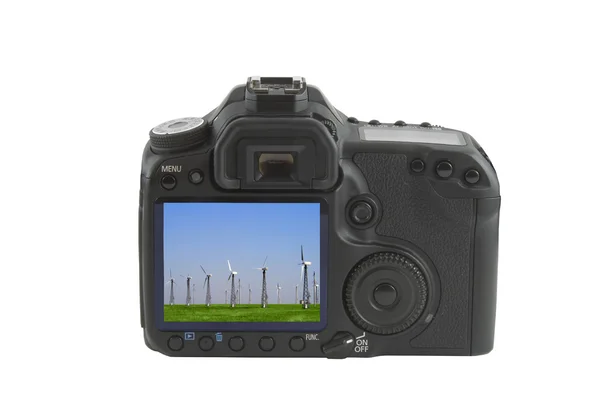 Visa på kamera — Stockfoto