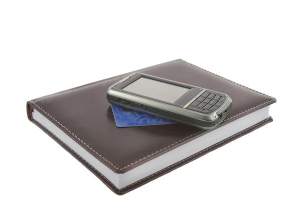 Closeup of brown notebook — Stock Photo, Image