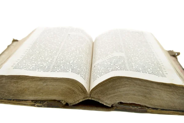 Starodawny stary książki Biblii — Zdjęcie stockowe