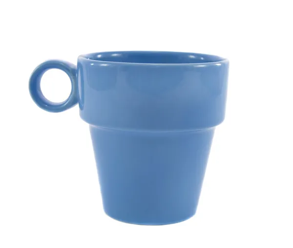 Modré keramickém pohár — Stock fotografie