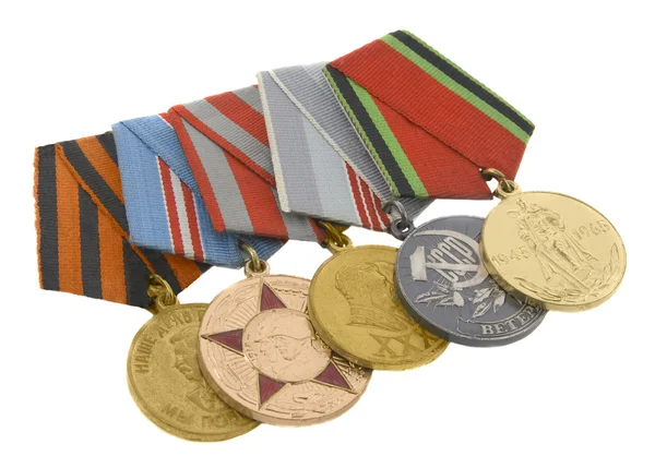 Stock image The medals of soviet heroes