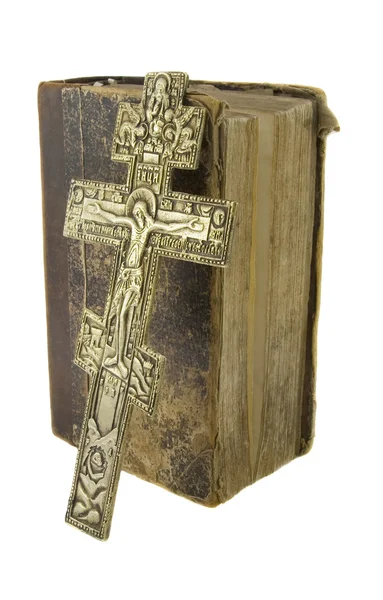 Çok eski vintage İncil — Stok fotoğraf