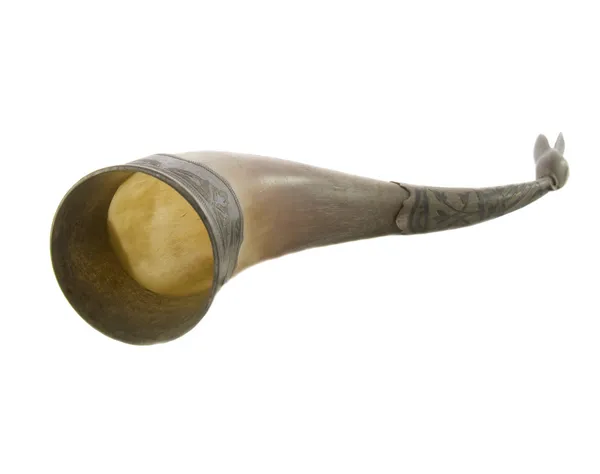 Bone national horn — Stock Photo, Image