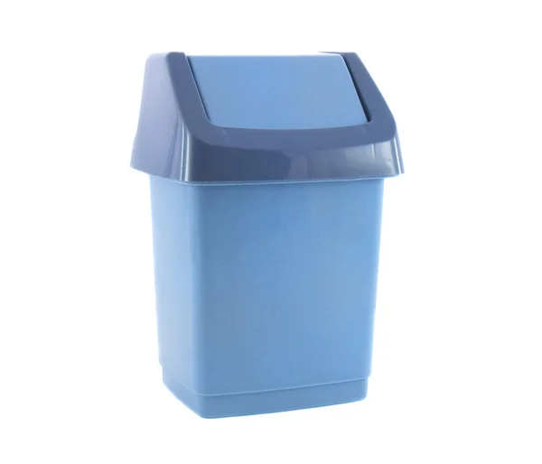 Cestino contenitore blu per immondizia — Foto Stock