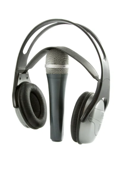 Bezprzewodowe słuchawki mikrofon — Zdjęcie stockowe