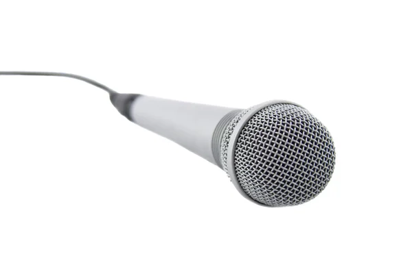 Zilveren microfoon — Stockfoto
