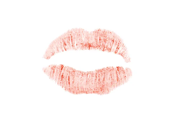 Leuchtend rot rosa Lippenstift — Stockfoto