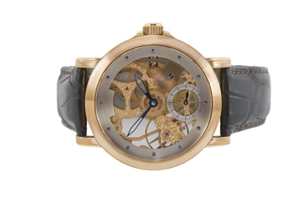 Bogatych złoto szwajcarski chronograf — Zdjęcie stockowe