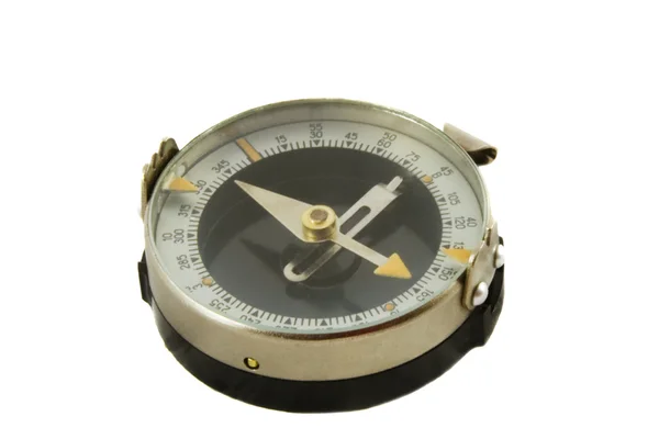 旧样式黄铜指南针 — 图库照片