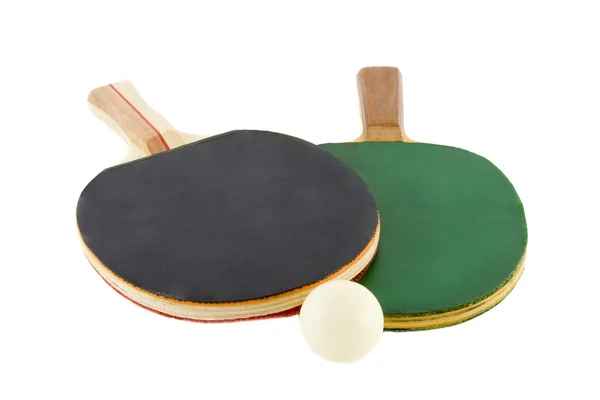 Zwei Tischtennisschläger — Stockfoto