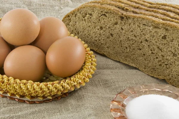 Muchos huevos rurales frescos — Foto de Stock