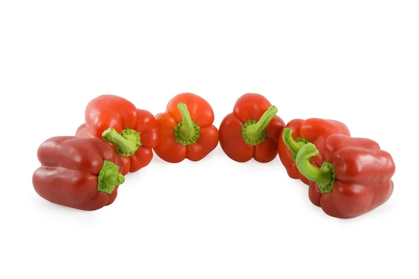 Peppers over white background — Stock Photo, Image