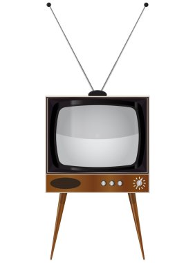 Old TV Set clipart