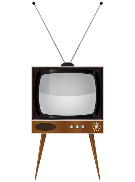 Παλαιό σύνολο τηλεόραση — Φωτογραφία Αρχείου