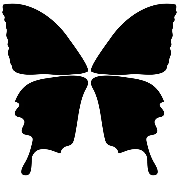 Plantilla de alas de mariposa — Archivo Imágenes Vectoriales