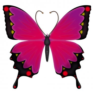 Emo butterfly clipart