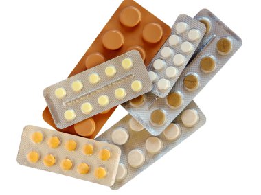 Pile of different drugs clipart