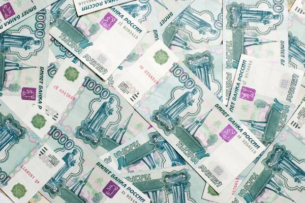 Rosyjski pieniądze (tysiące rubli) — Zdjęcie stockowe