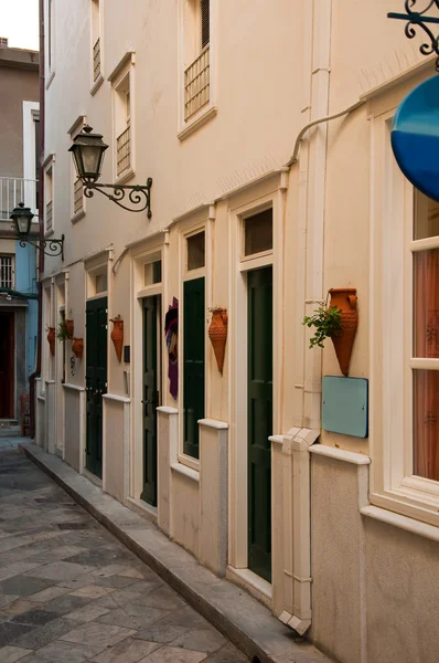 stock image Greek city Street on the island Syros